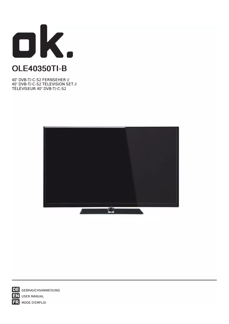 Página 1 del manual Manual de usuario OK OLE40350TI-B
