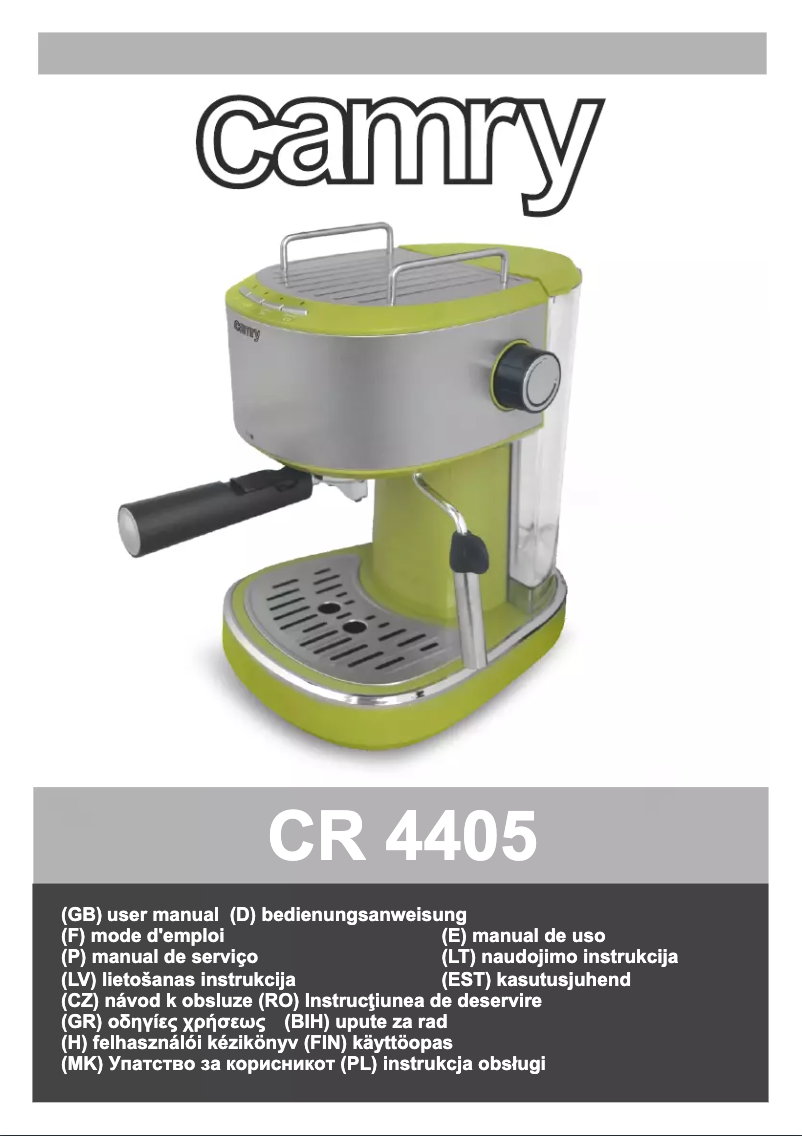 Page 1 de la notice Manuel utilisateur Camry CR 4405G