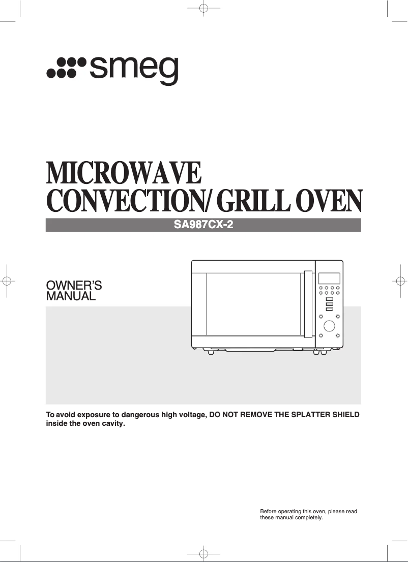 Page n°1 - Manuel utilisateur Smeg SA987CX-2