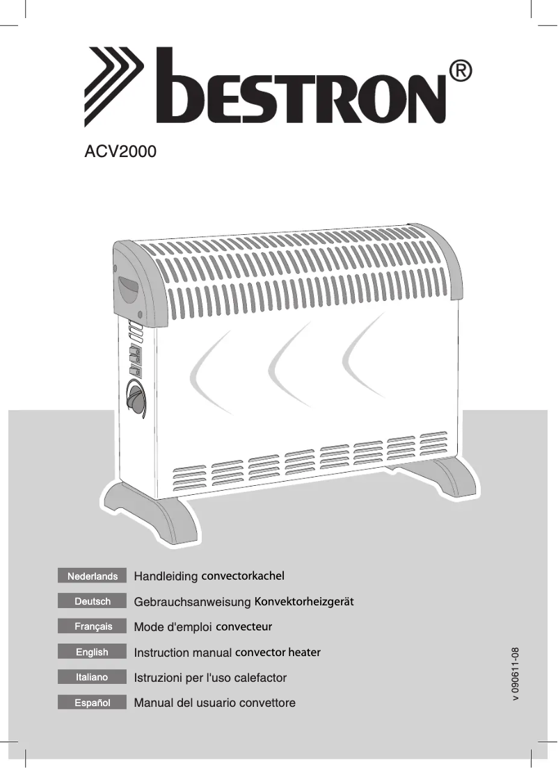 Image de la première page du manuel de l'appareil ACV2000