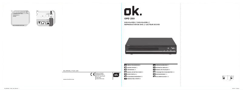 Page n°1 - Manuel utilisateur OK OPD 270