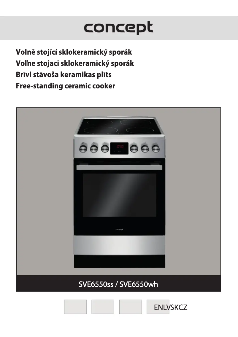 Page 1 de la notice Manuel utilisateur Concept SVE6550WH