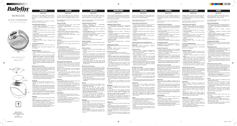 Página 1 del manual Manual de usuario BaByliss Miniliss Duo G596E