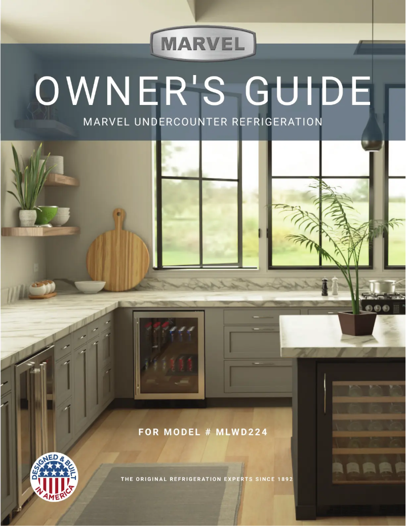 Page 1 de la notice Manuel utilisateur Marvel MLWD224IS01A