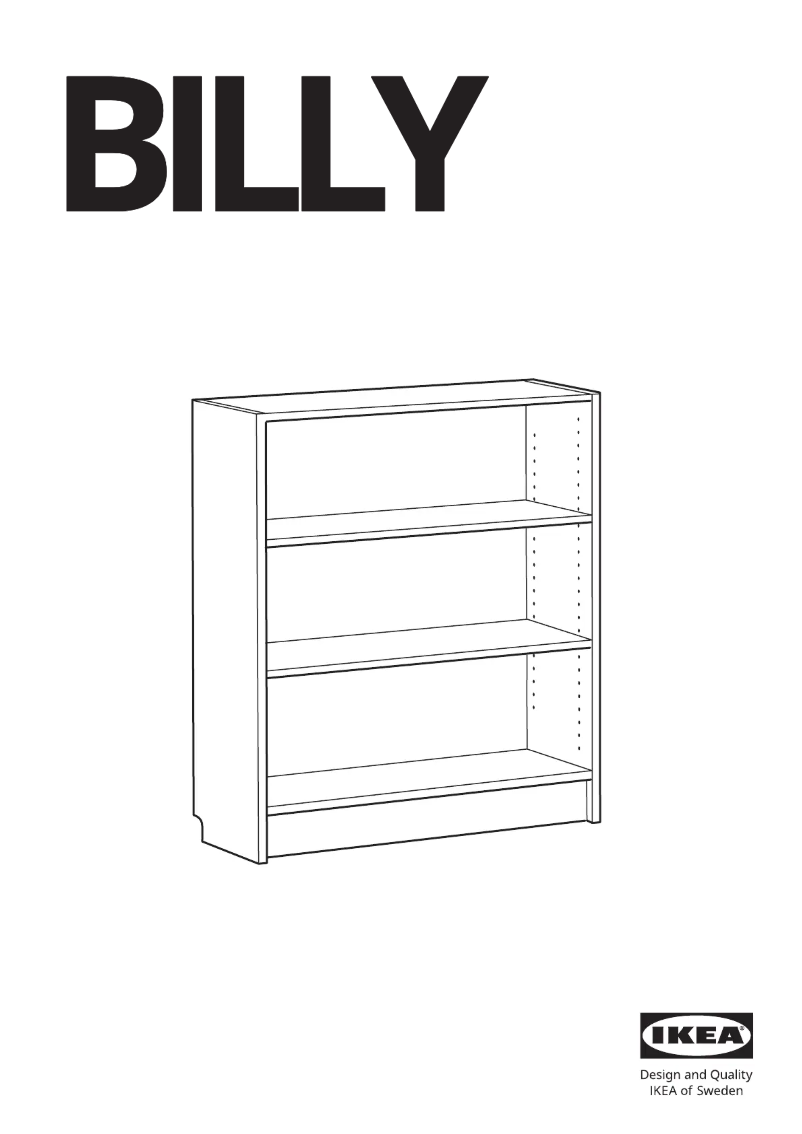 Page 1 de la notice Manuel utilisateur Ikea BILLY 904.958.55