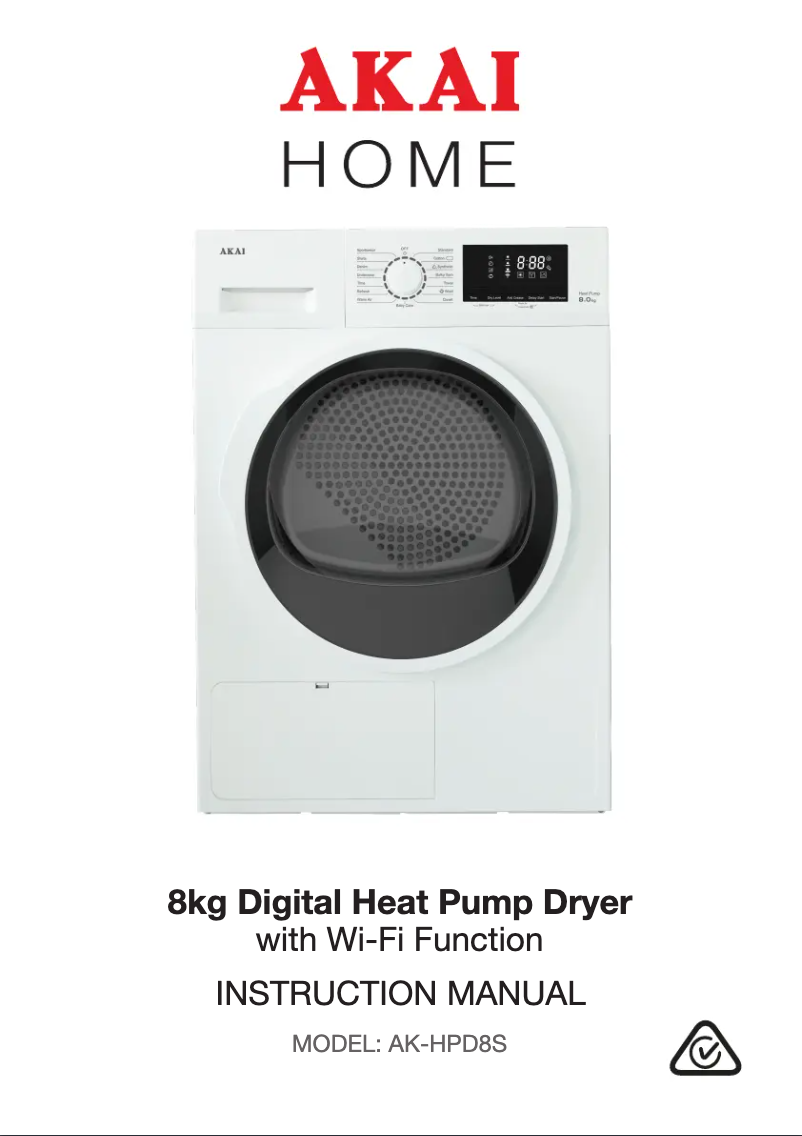 Page 1 de la notice Manuel utilisateur AKAI AK-HPD8S