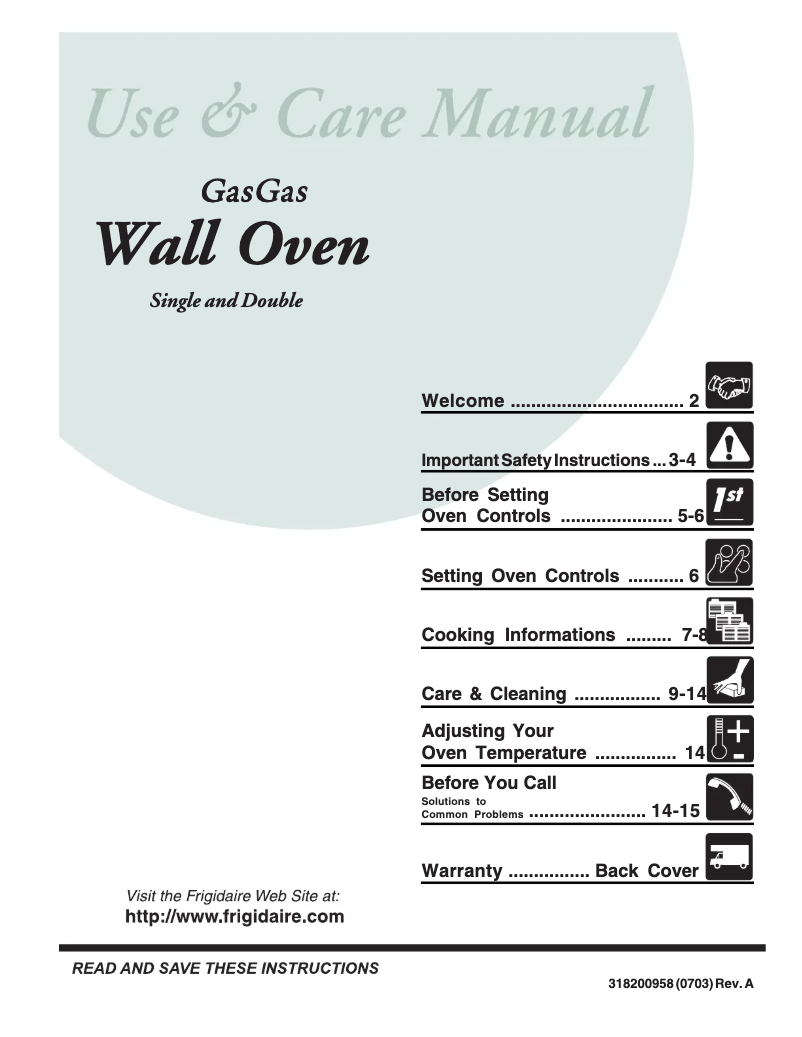 Image de la première page du manuel de l'appareil FGB24L2EC