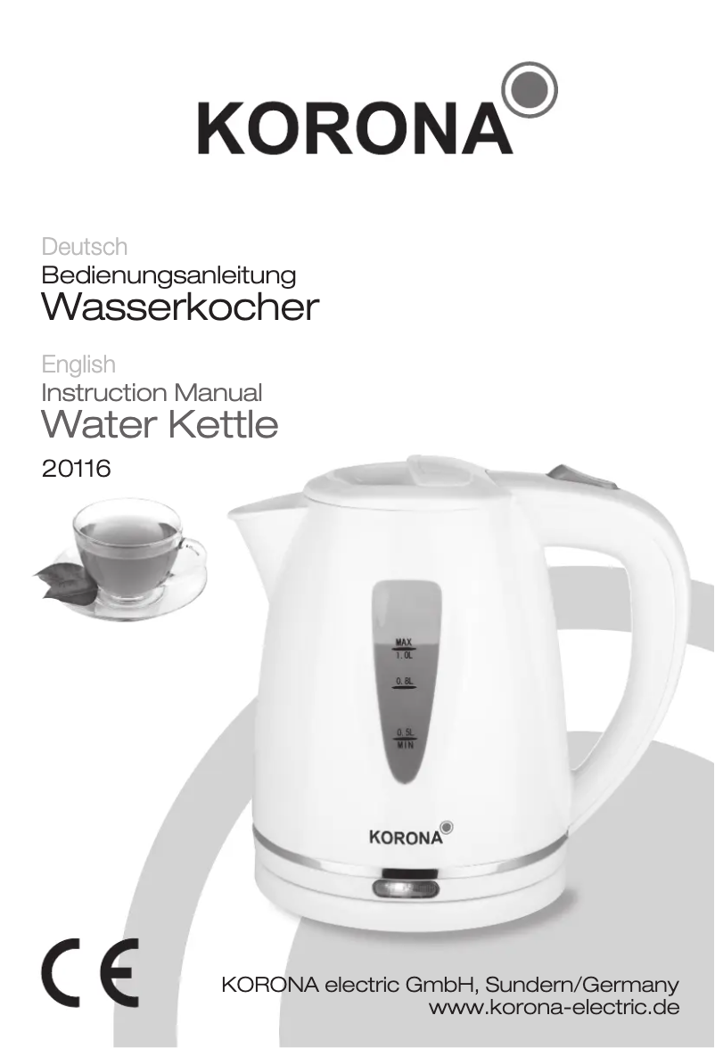 Página 1 del manual Manual de usuario Korona 20116