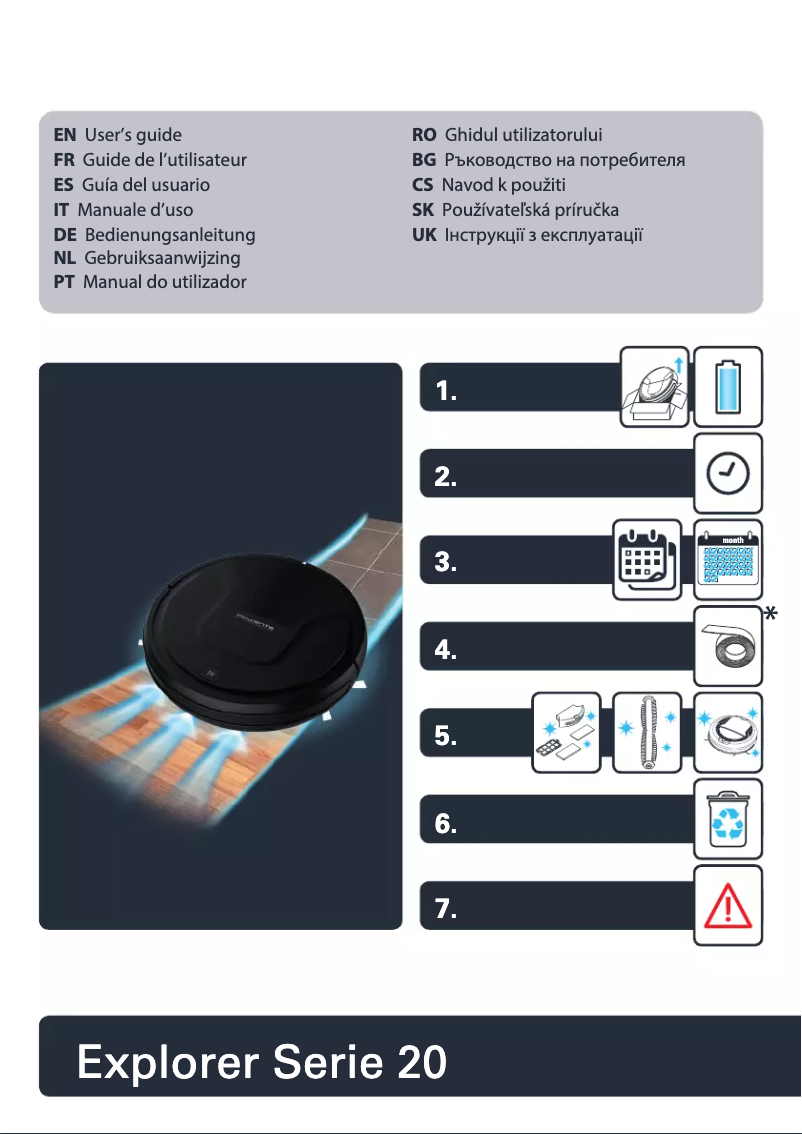 Página 1 del manual Instrucciones de seguridad Rowenta X-Plorer Serie 20 Aqua RR6875