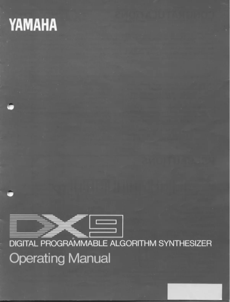Page 1 of the manual User Manual Yamaha DX9
