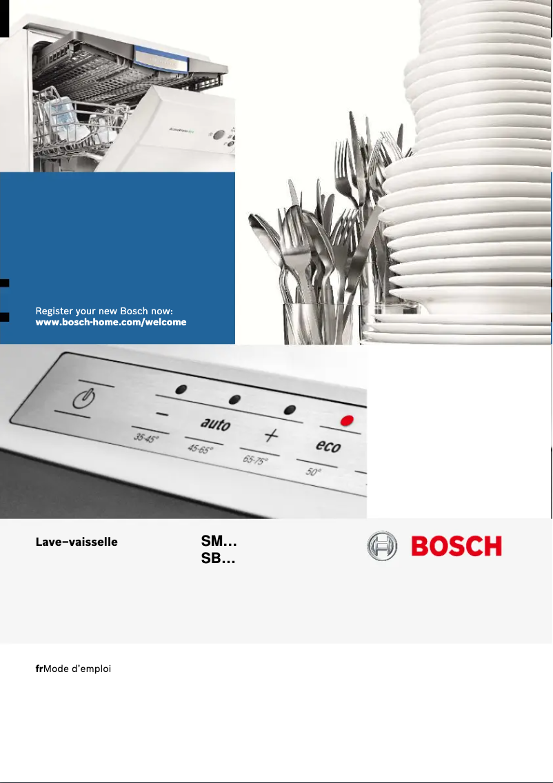 Page n°1 - Manuel utilisateur Bosch SMS53M56FF