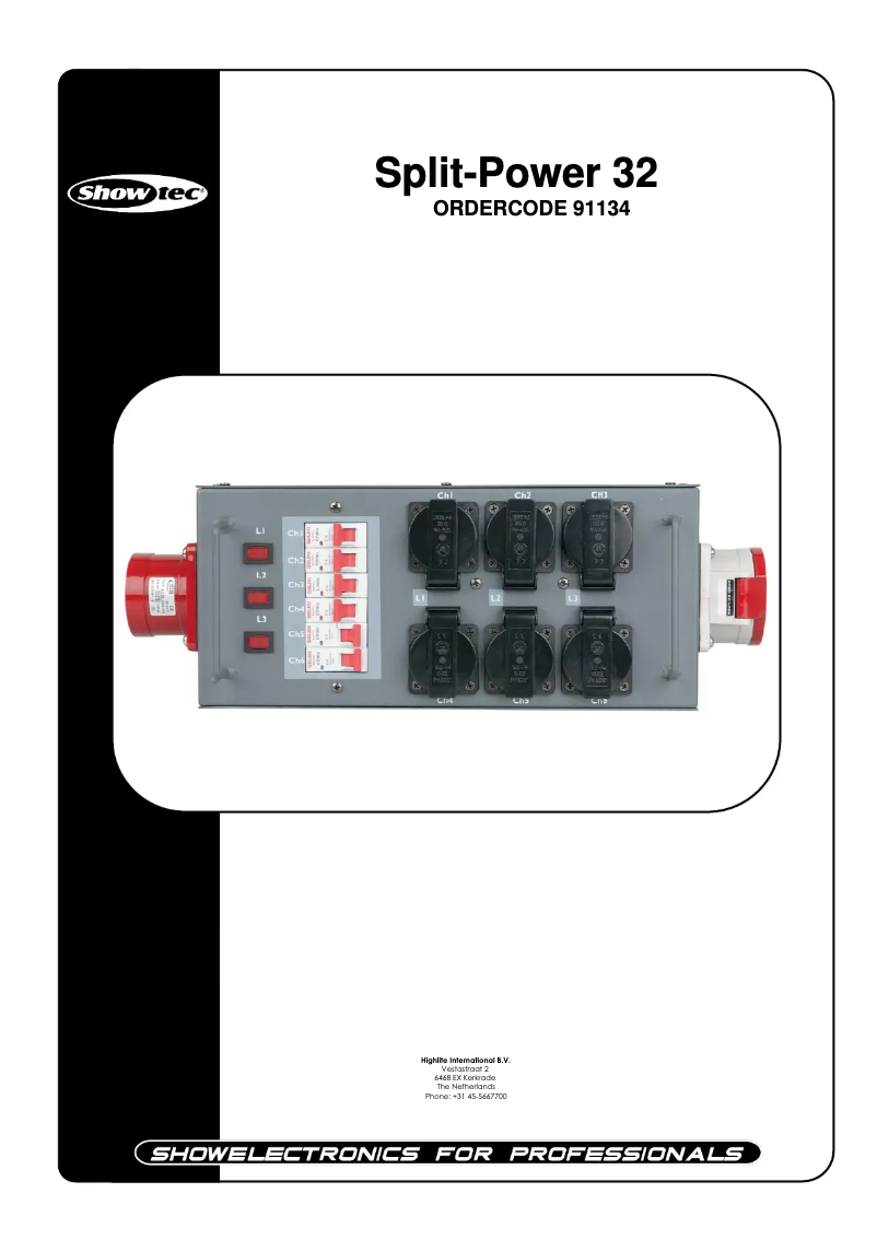 Image de la première page du manuel de l'appareil Split-Power 32