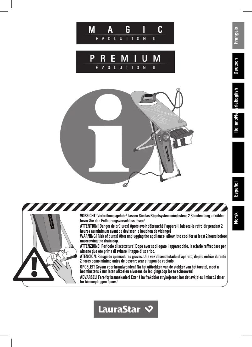 Página 1 del manual Manual de usuario Laurastar Premium Evolution II