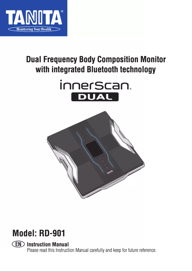 Page n°1 - Manuel utilisateur Tanita InnerScan Dual RD-901