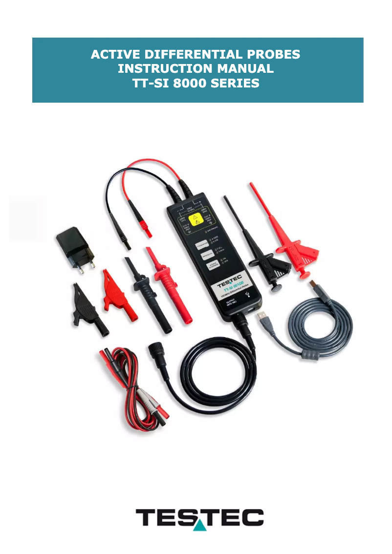 Page n°1 - Manuel utilisateur Testec TT-SI 8052