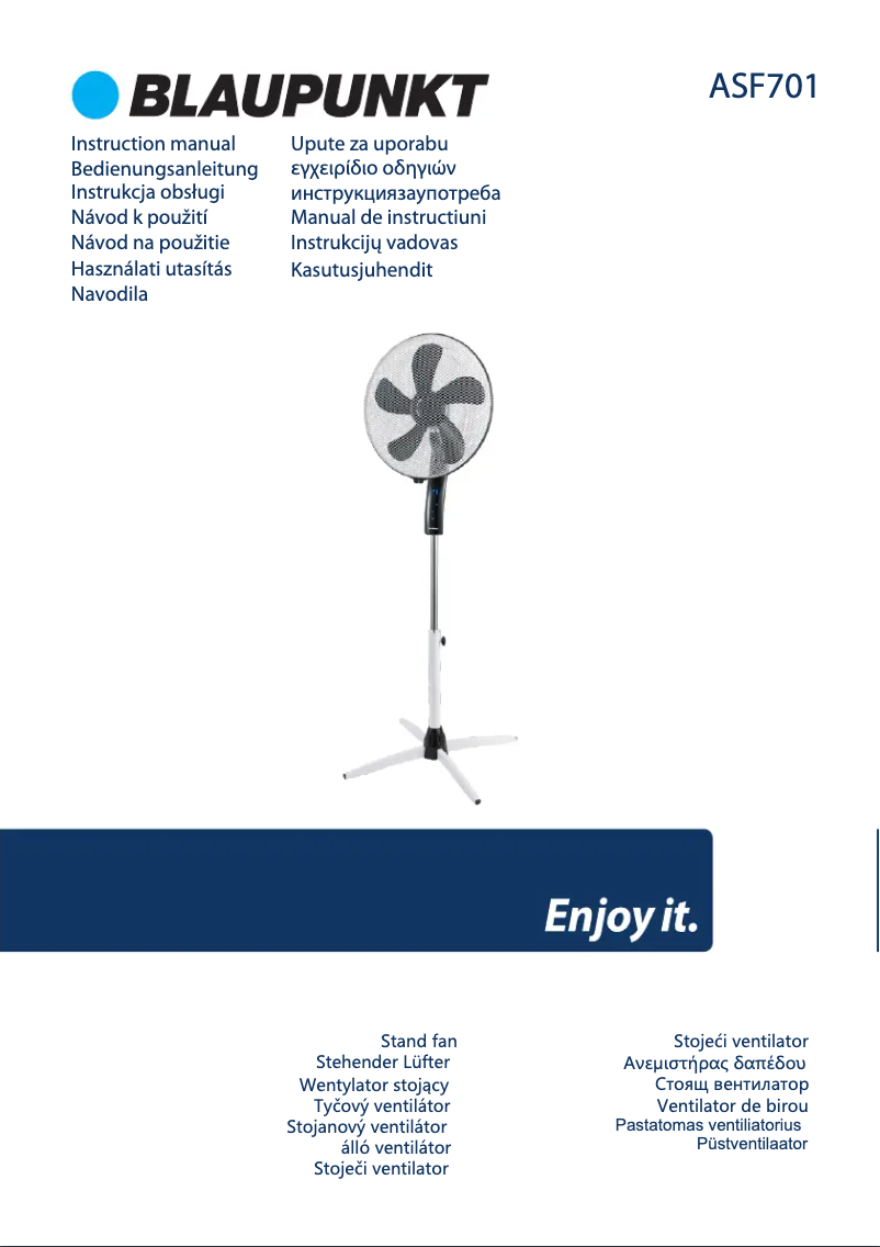 Image de la première page du manuel de l'appareil ASF701