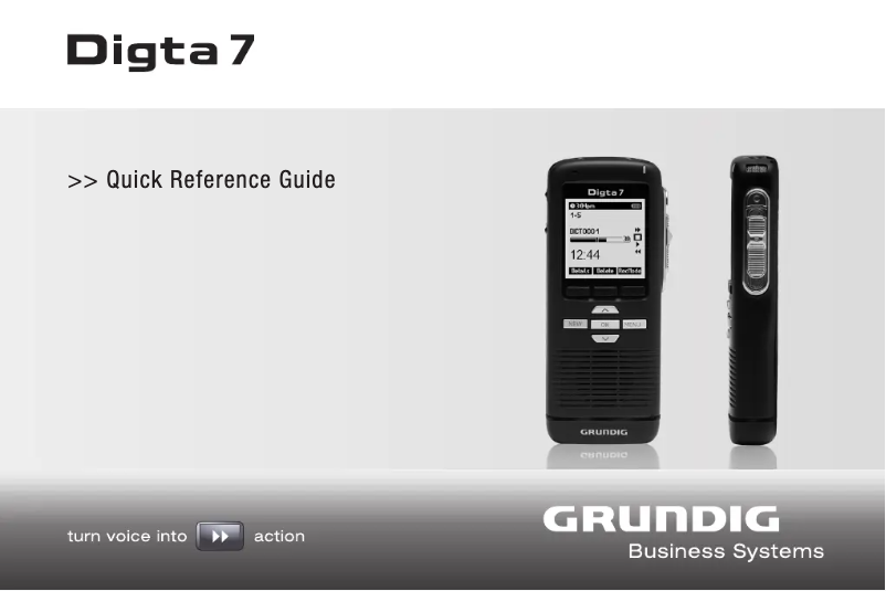 Image de la première page du manuel de l'appareil Digta 7