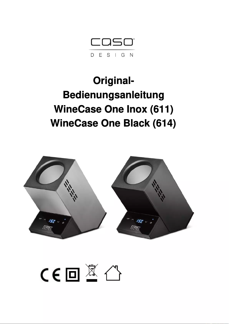 Page n°1 - Manuel utilisateur Caso WineCase One