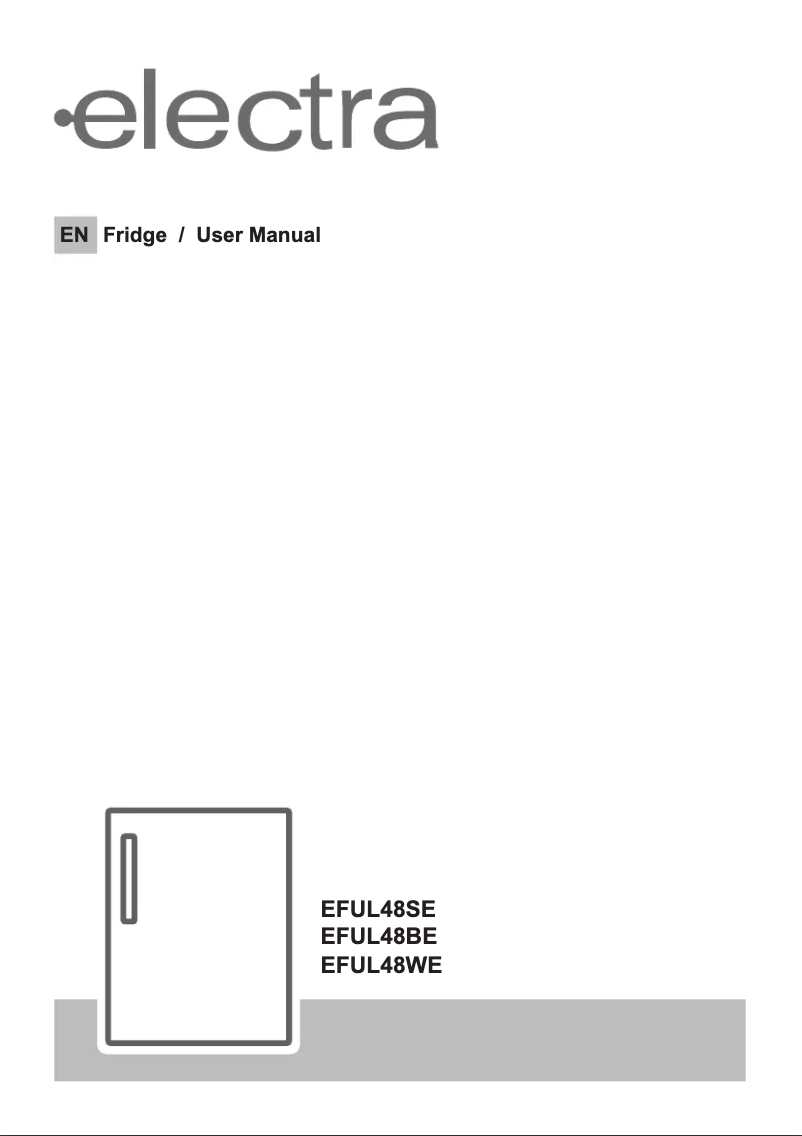 Page n°1 - Manuel utilisateur Electra EFUL48BE