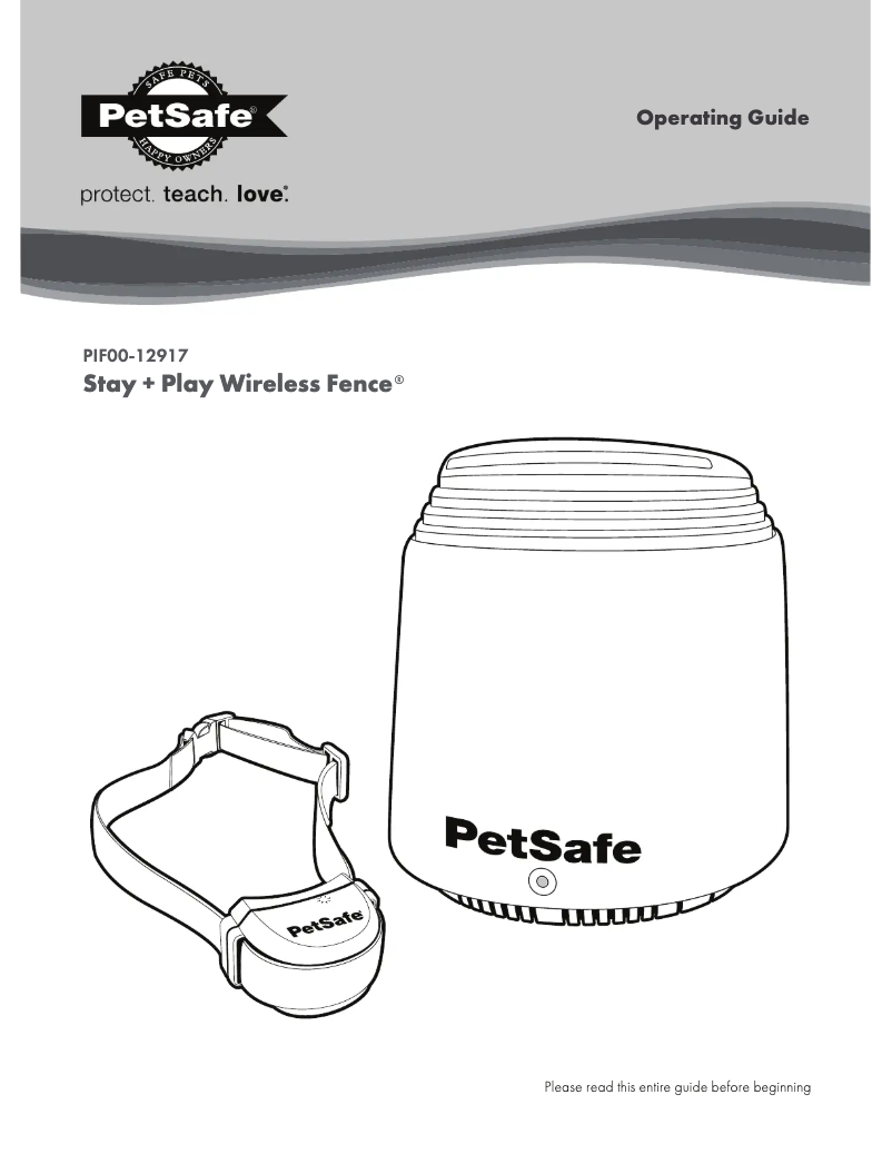 Page 1 de la notice Manuel utilisateur PetSafe Stay & Play PIF00-12917