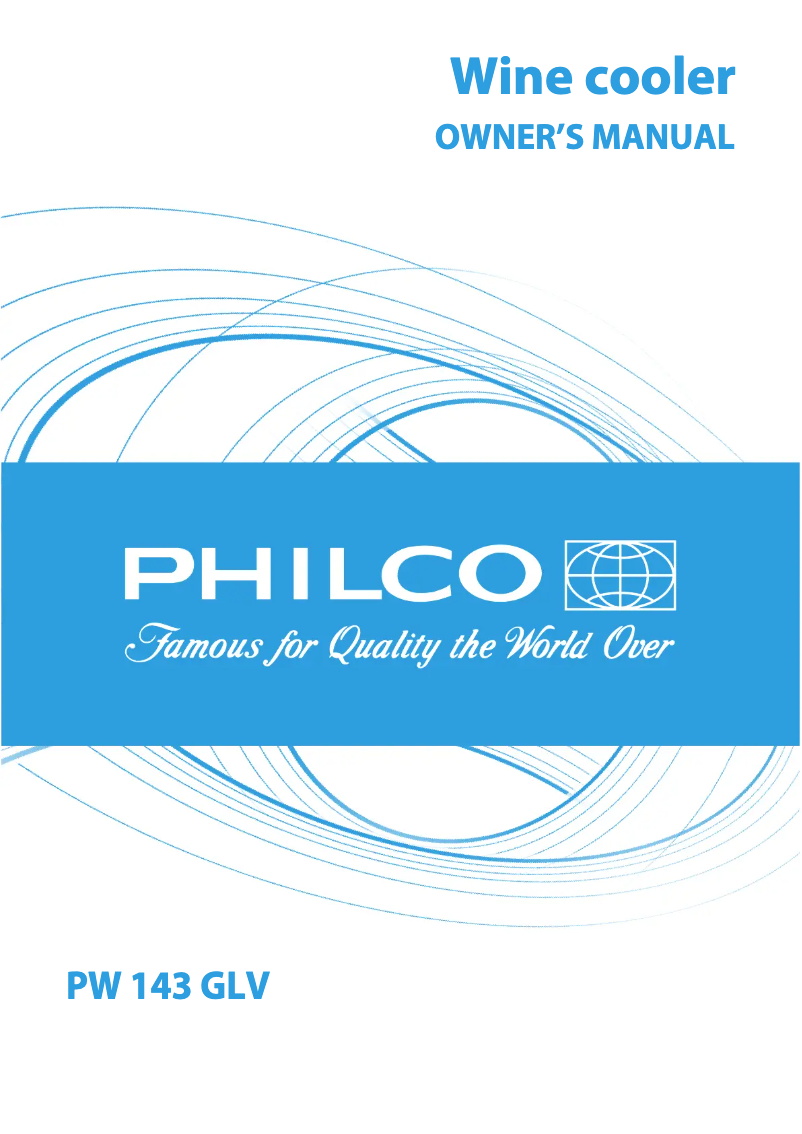 Page n°1 - Manuel utilisateur Philco PW 143 GLV