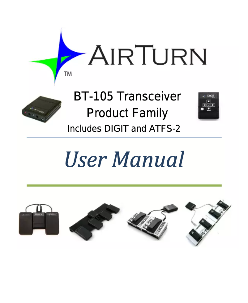 Image de la première page du manuel de l'appareil BT105-ATFS2X2-PB