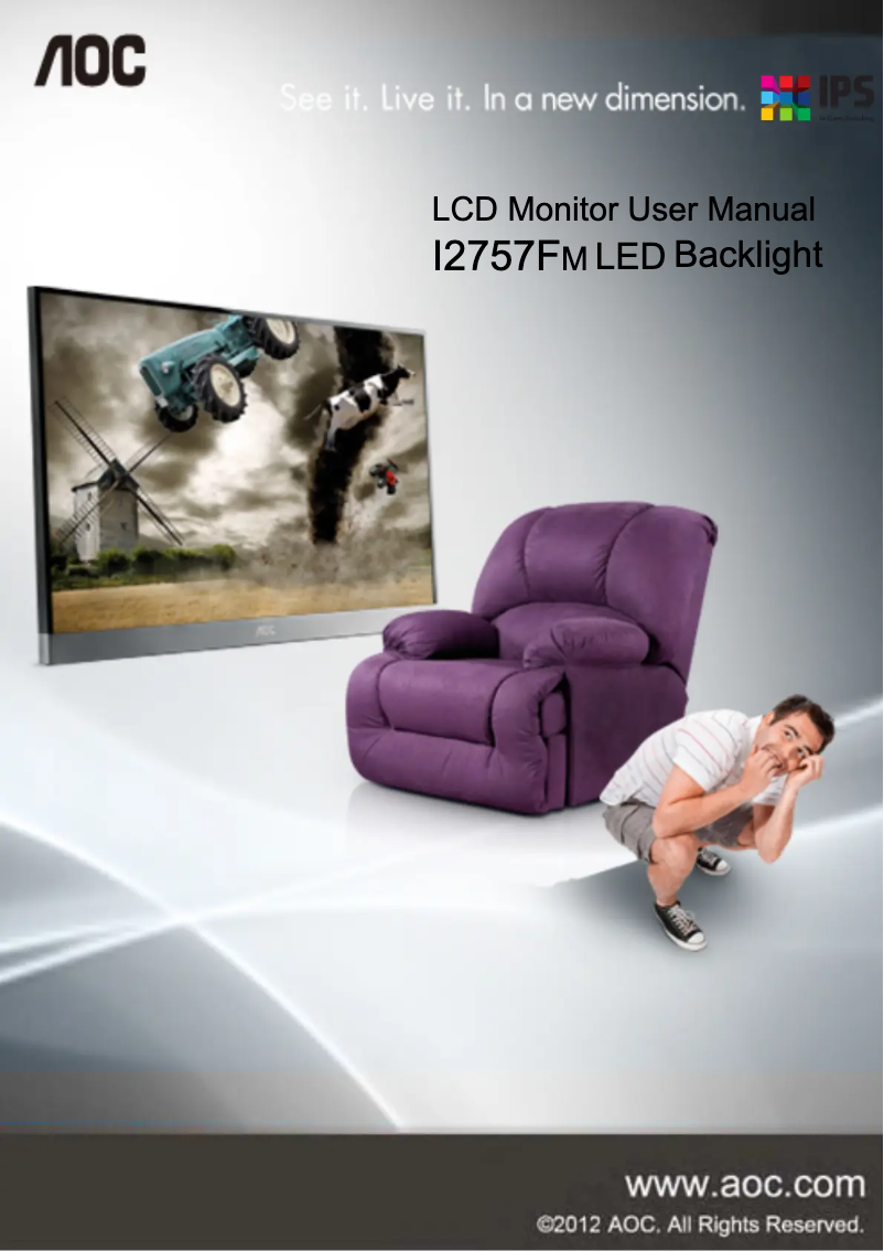 Page n°1 - Manuel utilisateur AOC D2757PH