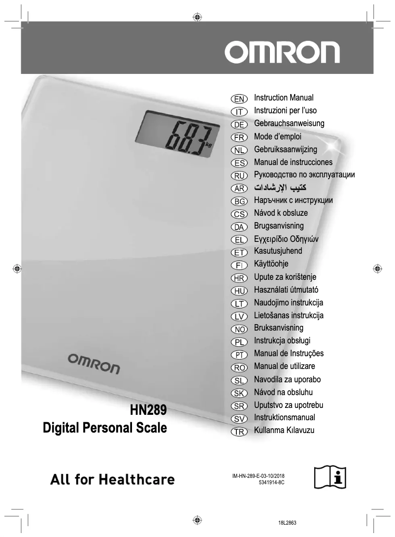 Página 1 del manual Manual de usuario Omron HN-289-EB