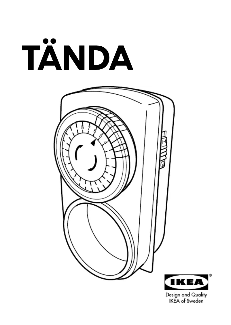 Image de la première page du manuel de l'appareil TANDA