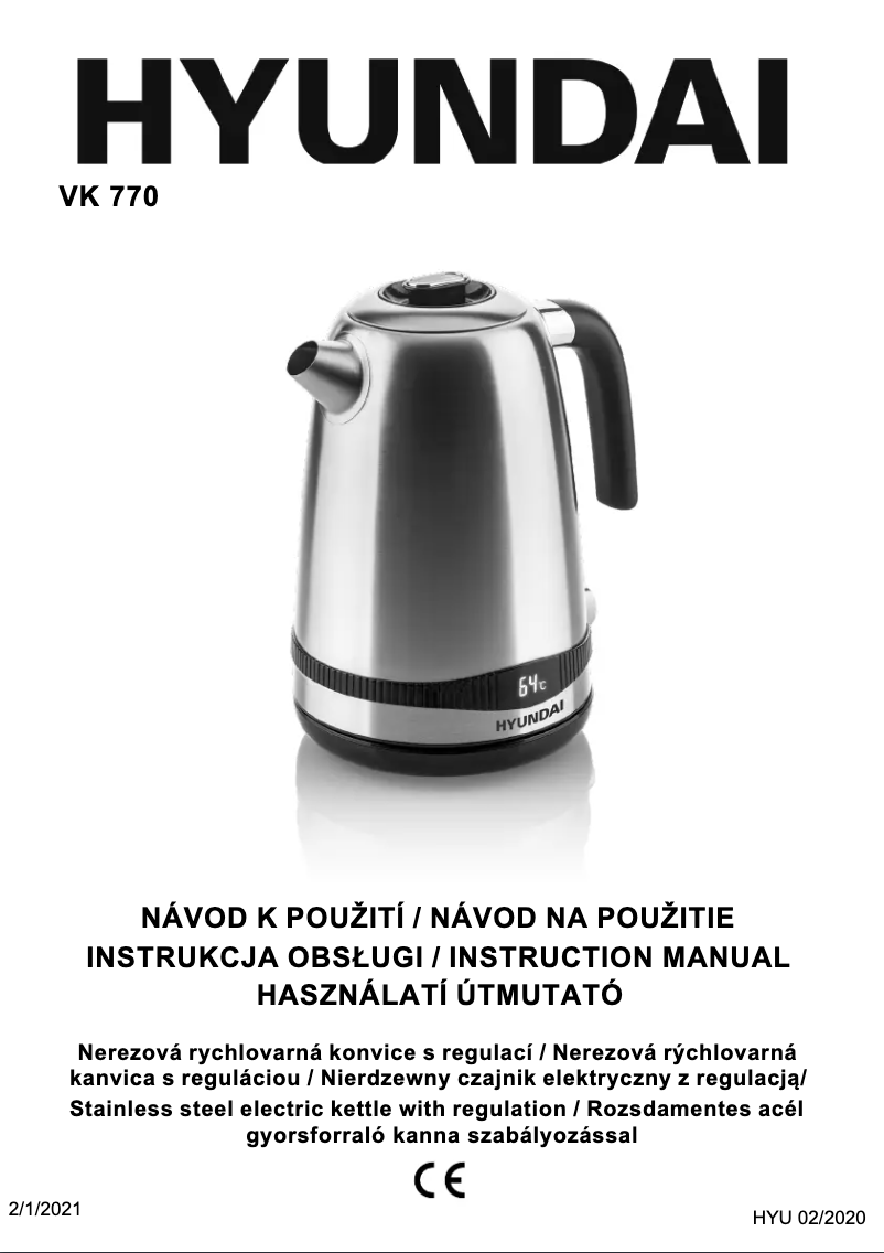 Image de la première page du manuel de l'appareil VK770