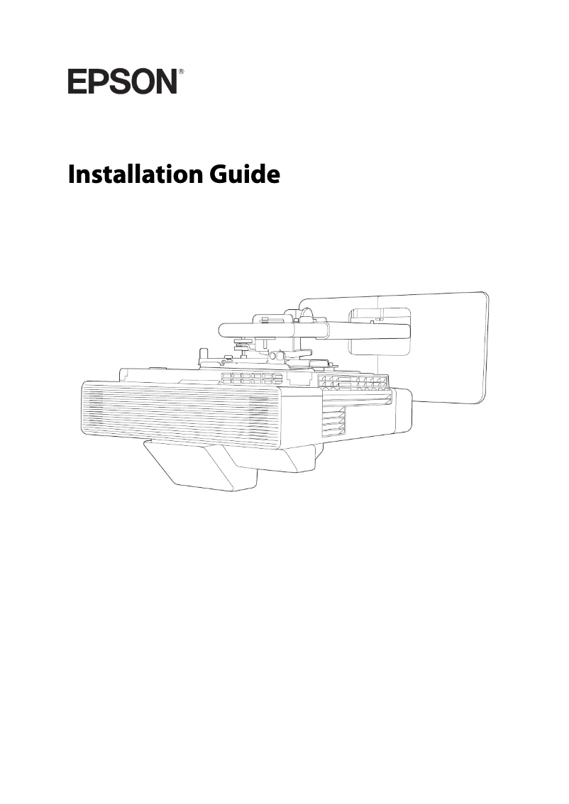Página 1 del manual Guía de instalación Epson PowerLite 750F