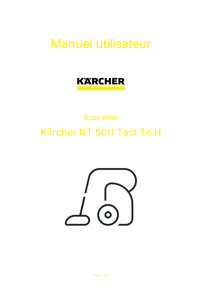 Image de la première page du manuel de l'appareil NT 50/1 Tact Te H