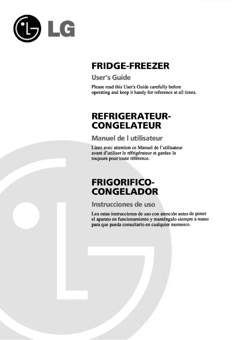 Page 1 de la notice Manuel utilisateur LG GR-409GTQ