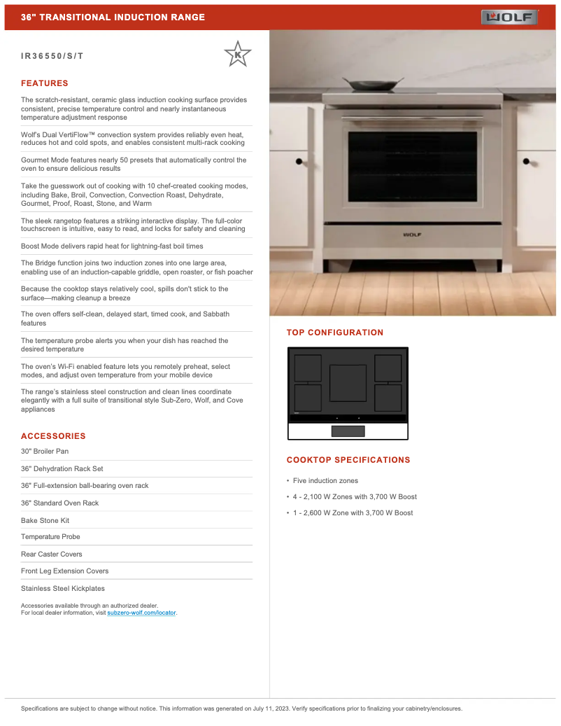 Página 1 del manual Manual de usuario Wolf IR3655S