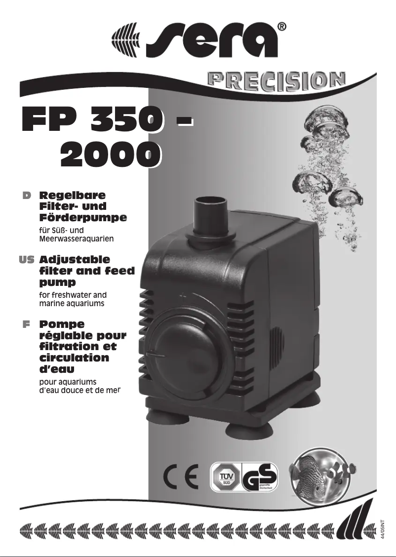 Page 1 de la notice Manuel utilisateur sera FP 350