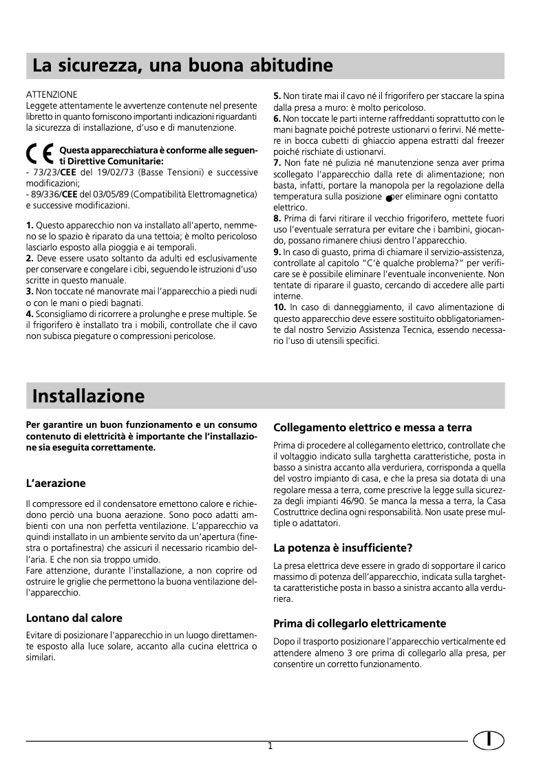 Image de la première page du manuel de l'appareil IN-D290G