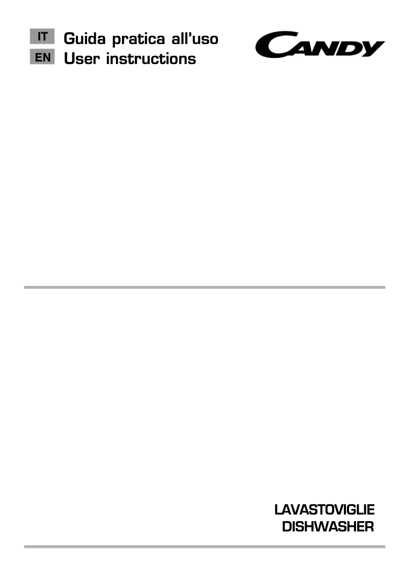Page 1 de la notice Manuel utilisateur Candy CELDI 3TF6