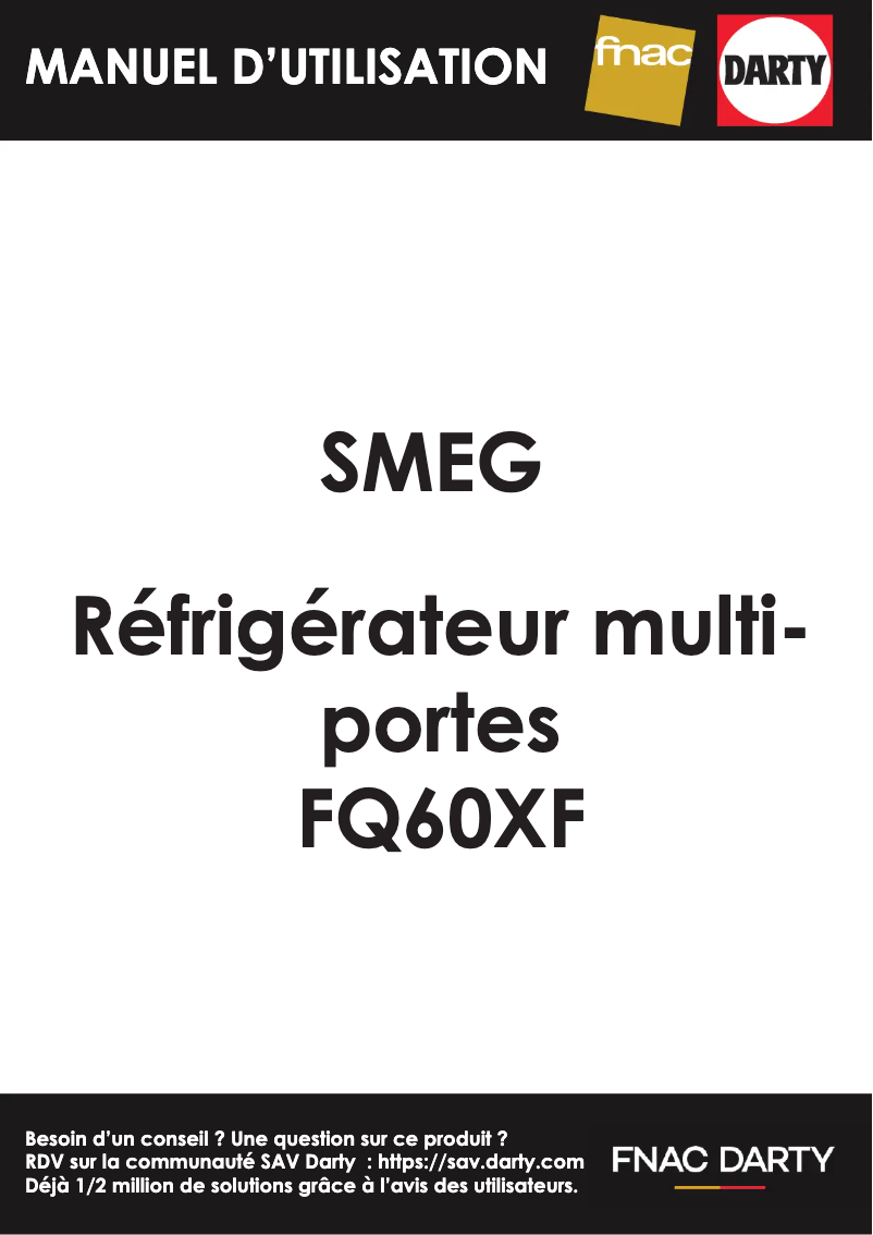 Page n°1 - Manuel utilisateur Smeg FQ60XF