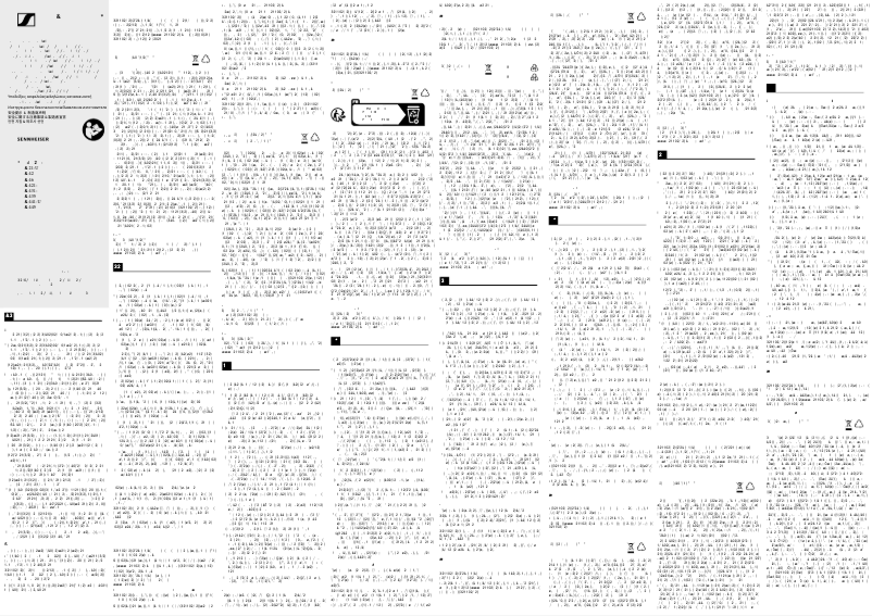 Page 1 de la notice Instructions de sécurité Sennheiser MD 431
