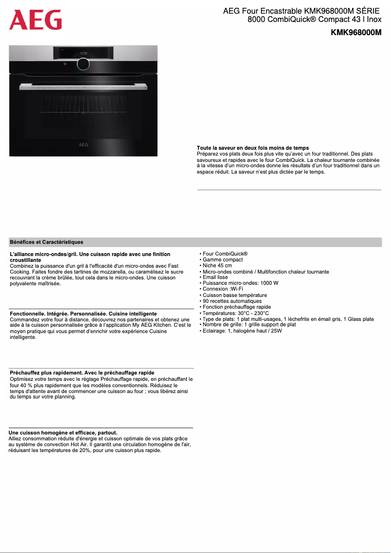 Image de la première page du manuel de l'appareil KMK968000M