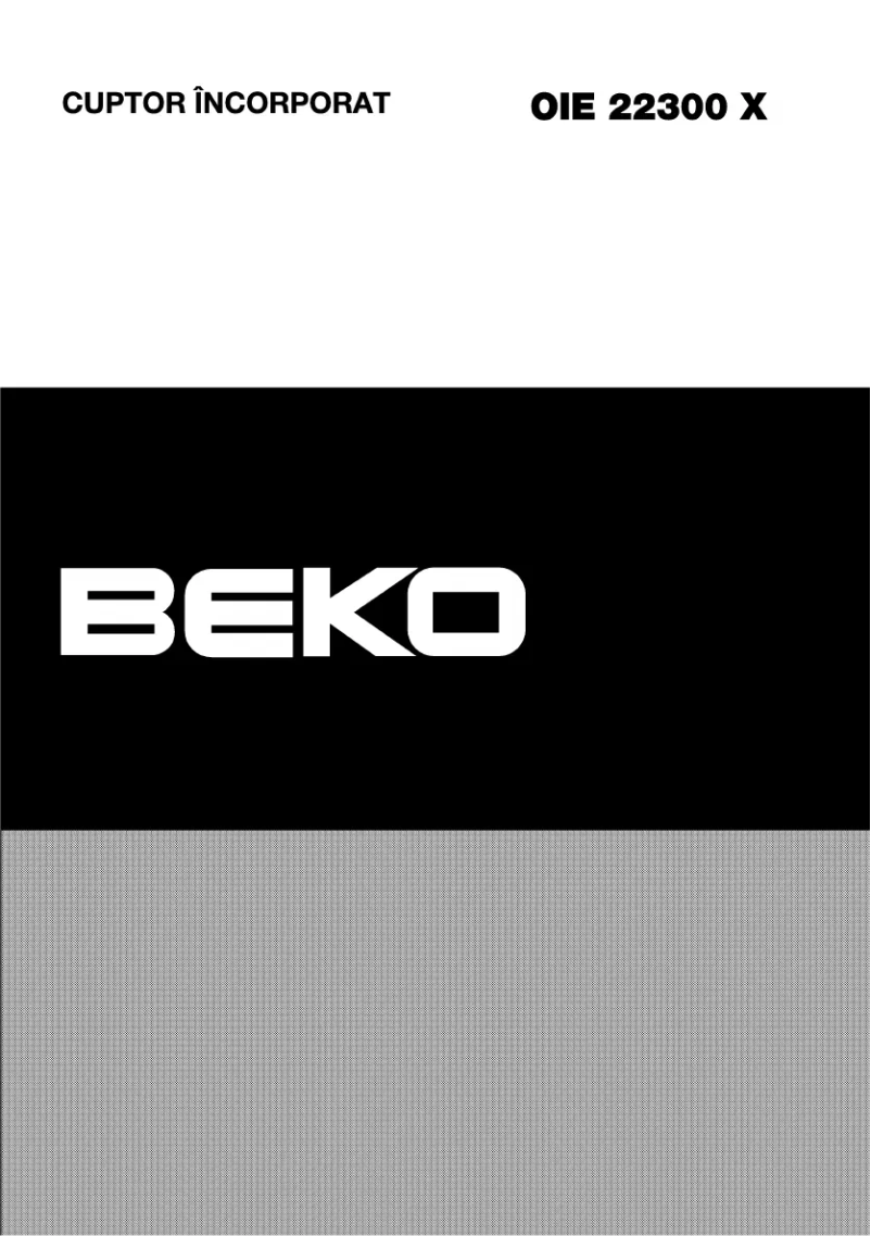 Page 1 de la notice Manuel utilisateur Beko OIE 22300 X