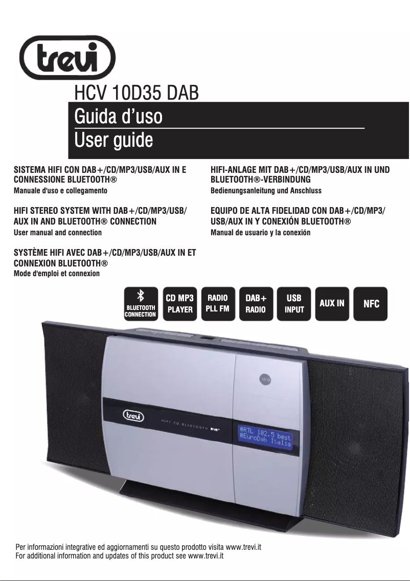 Page n°1 - Manuel utilisateur Trevi HCV 10D35 DAB