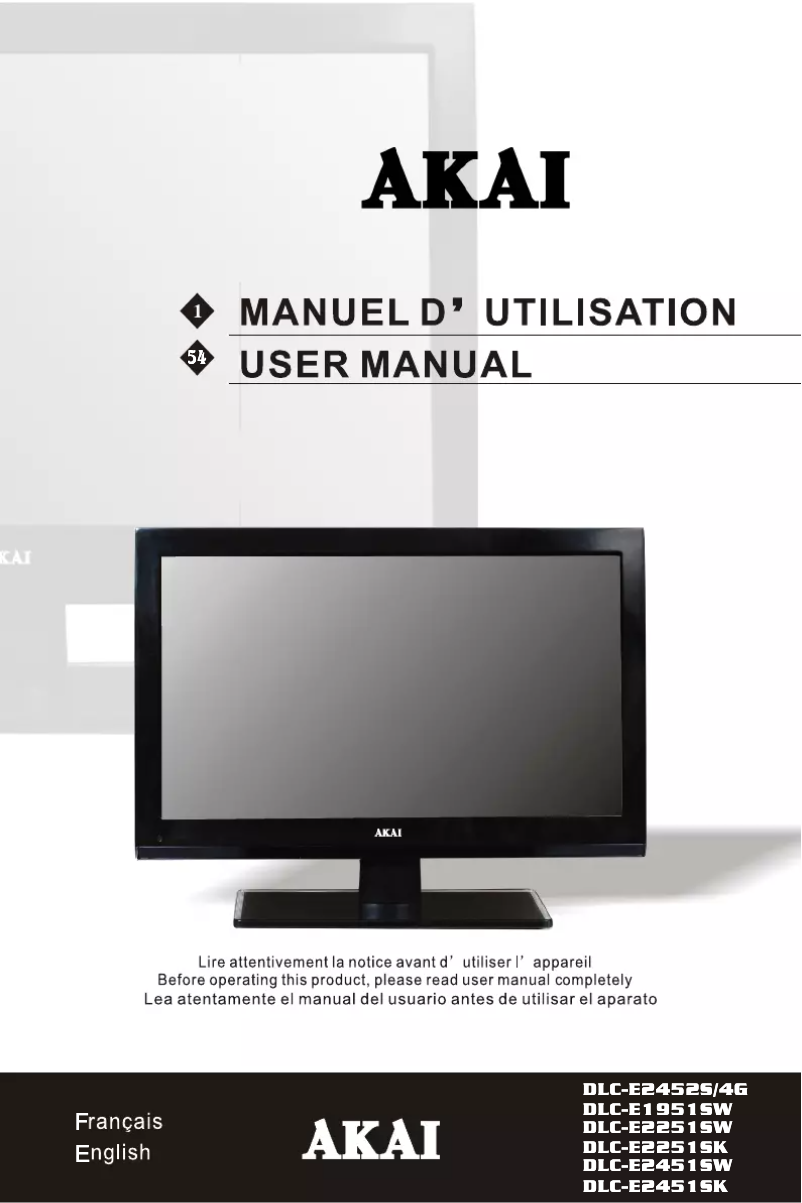 Image de la première page du manuel de l'appareil DLC-E2452S