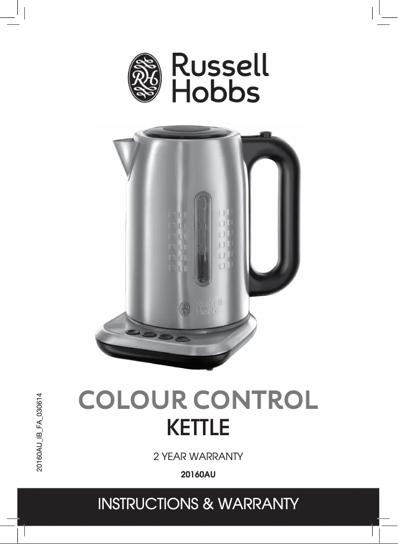 Página 1 del manual Manual de usuario Russell Hobbs 20160