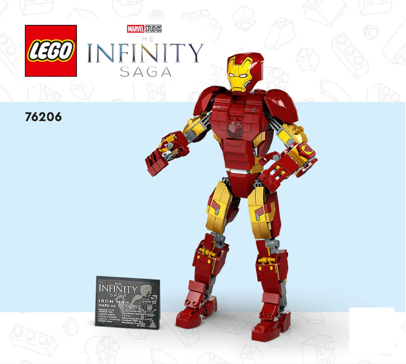 Page 1 de la notice Consignes visuelles Lego Marvel Studios 76206