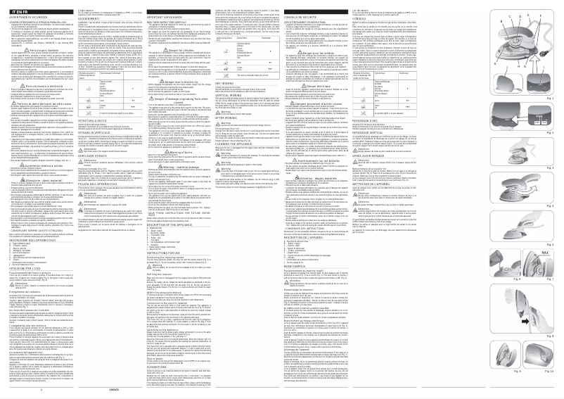 Image de la première page du manuel de l'appareil Travel Chic 6224