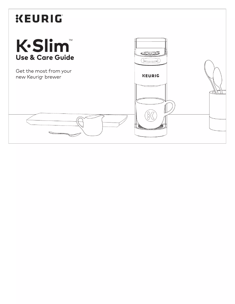 Page n°1 - Manuel utilisateur Keurig K-Slim