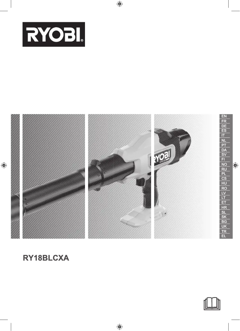 Page 1 de la notice Manuel utilisateur RYOBI One+ RY18BLCXA