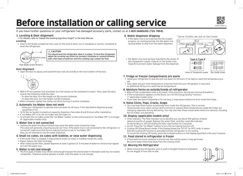 Page n°1 - Manuel utilisateur Samsung RS27T5561B1