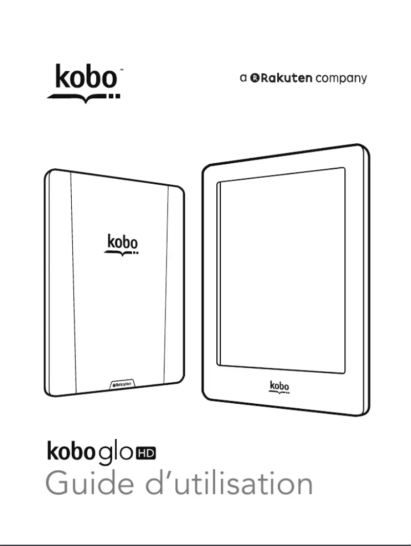 Page 1 de la notice Manuel utilisateur Kobo Glo HD